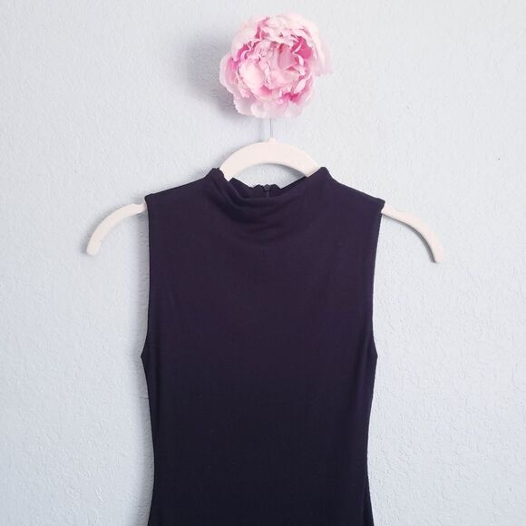 Naked Wardrobe Black Jumpsuit with High Neck and Sleeveless Design - Picture 4 of 8